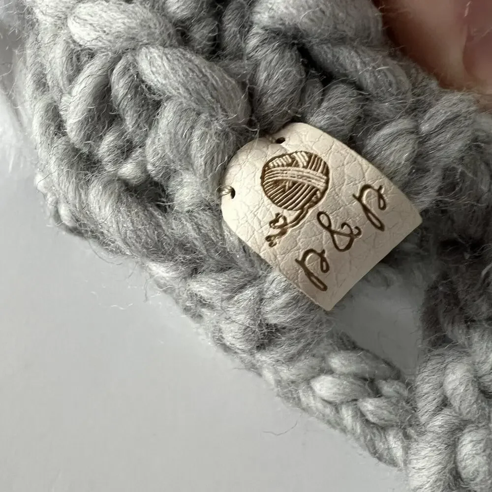 Pine & Poppy Gray Wool Pompom Bonnet